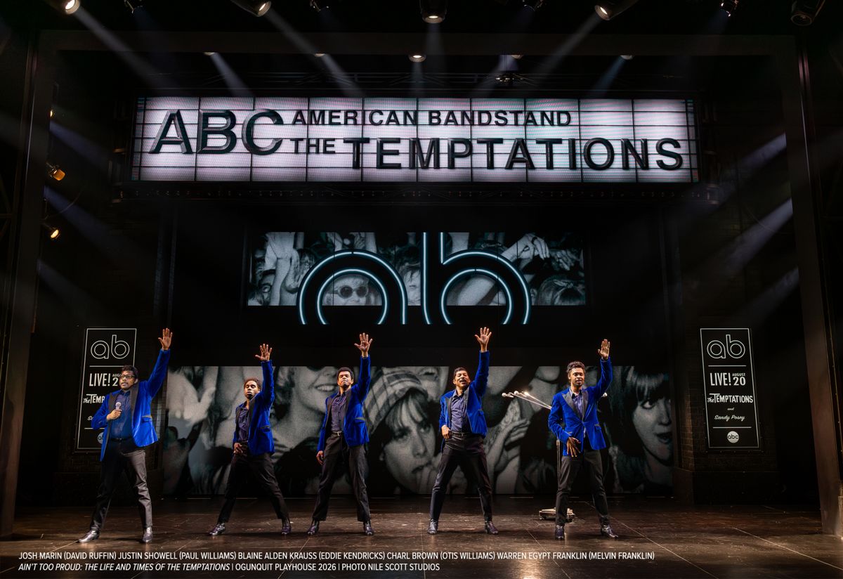 Josh Marin, Justin Showell, Blaine Alden Krauss, Charl Brown, and Warren Egypt Franklin at Photos: AIN'T TOO PROUD at Ogunquit Playhouse