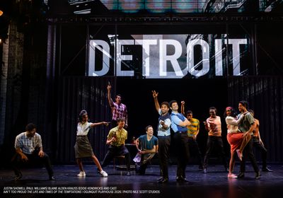 Justin Showell, Blaine Alden Krauss, and the Cast Photo