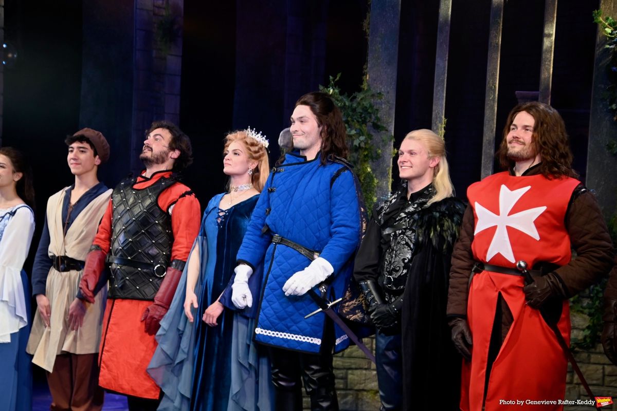 Derek Martin Hough, Montgomery Sutton, Liv Kurtz, Alexander Rios, James Kelley Carroll and Riley Wesson at Photos: CAMELOT Celebrates Opening Night At The John W. Engeman Theater