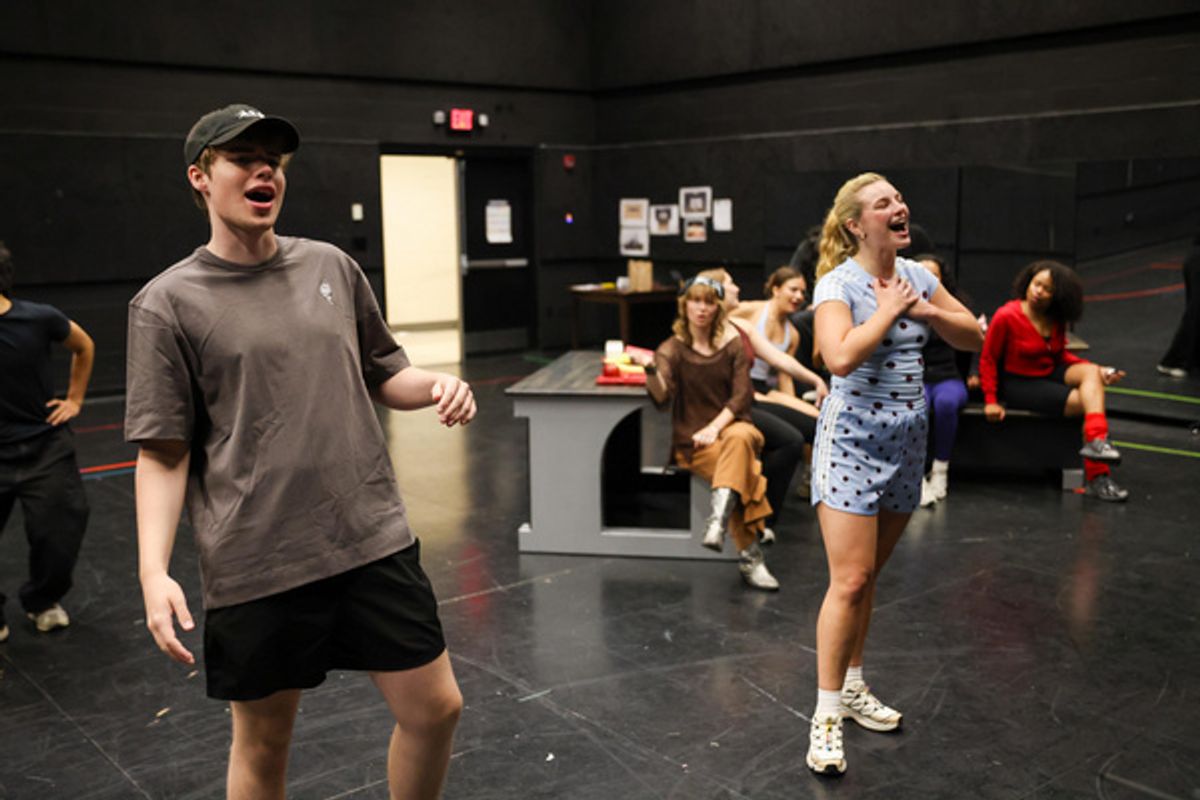 Mabry Scott Smith and Olivia Broadwater at Photos: Inside Rehearsals For GREASE At Summer Stock Stage