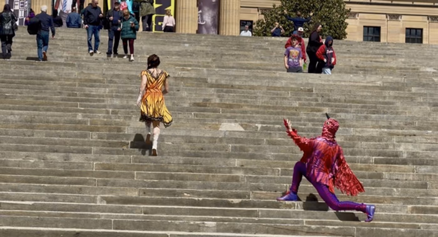 Photos: PHOTOS: Cirque Du Soleil's LUZIA Pops-Up At Philadelphia Art Museum Rocky Steps Image
