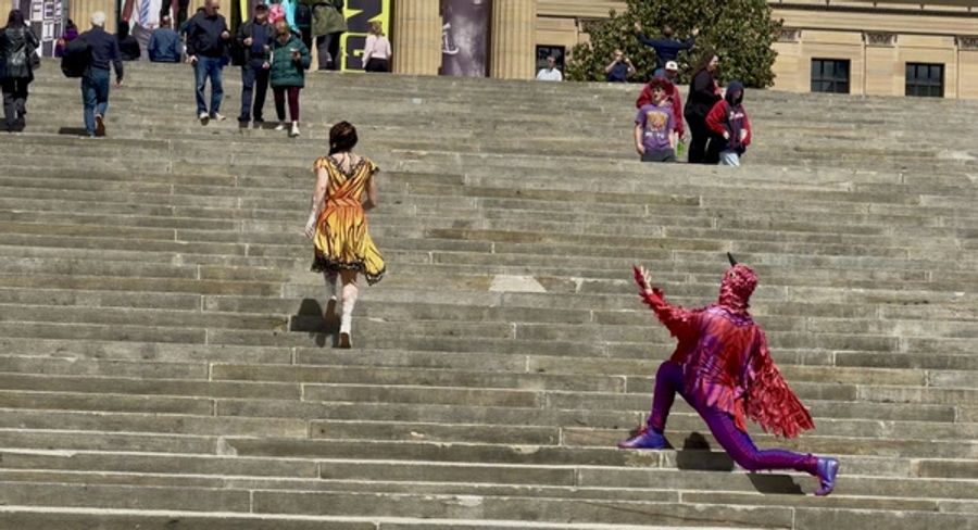 Photos: PHOTOS: Cirque Du Soleil's LUZIA Pops-Up At Philadelphia Art Museum Rocky Steps Image