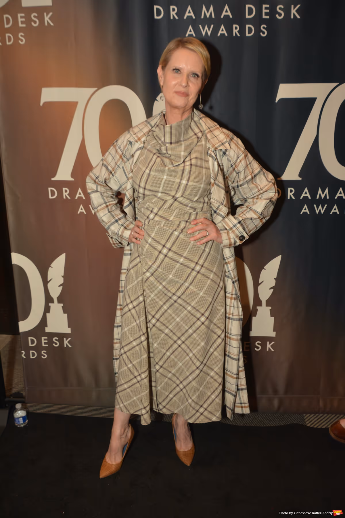 Cynthia Nixon at Photos: Stars Walk the Red Carpet at the 70th Annual Drama Desk Awards