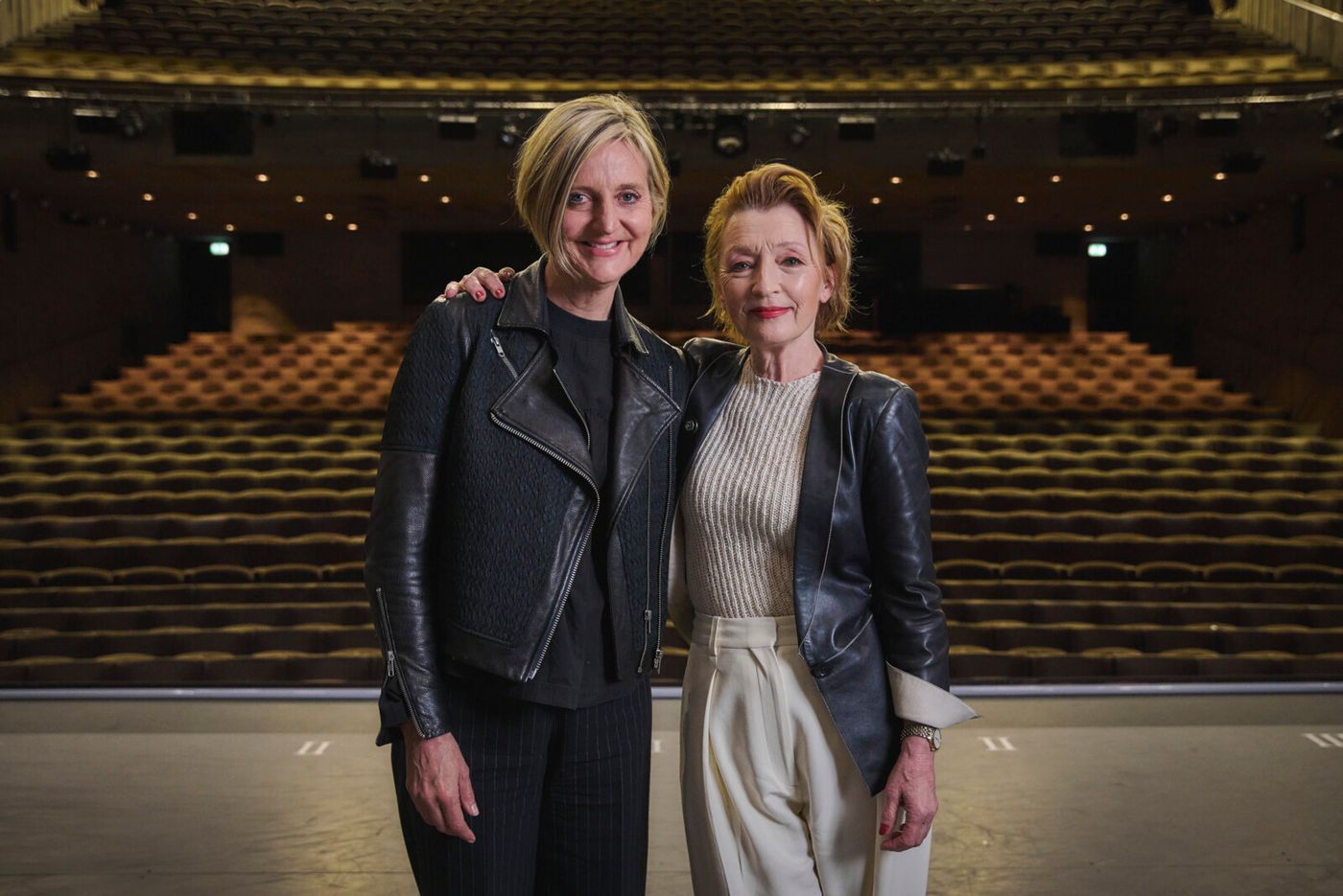 Photos: Lesley Manville Receives Tony Nominee Pin from Marianne Elliott Image