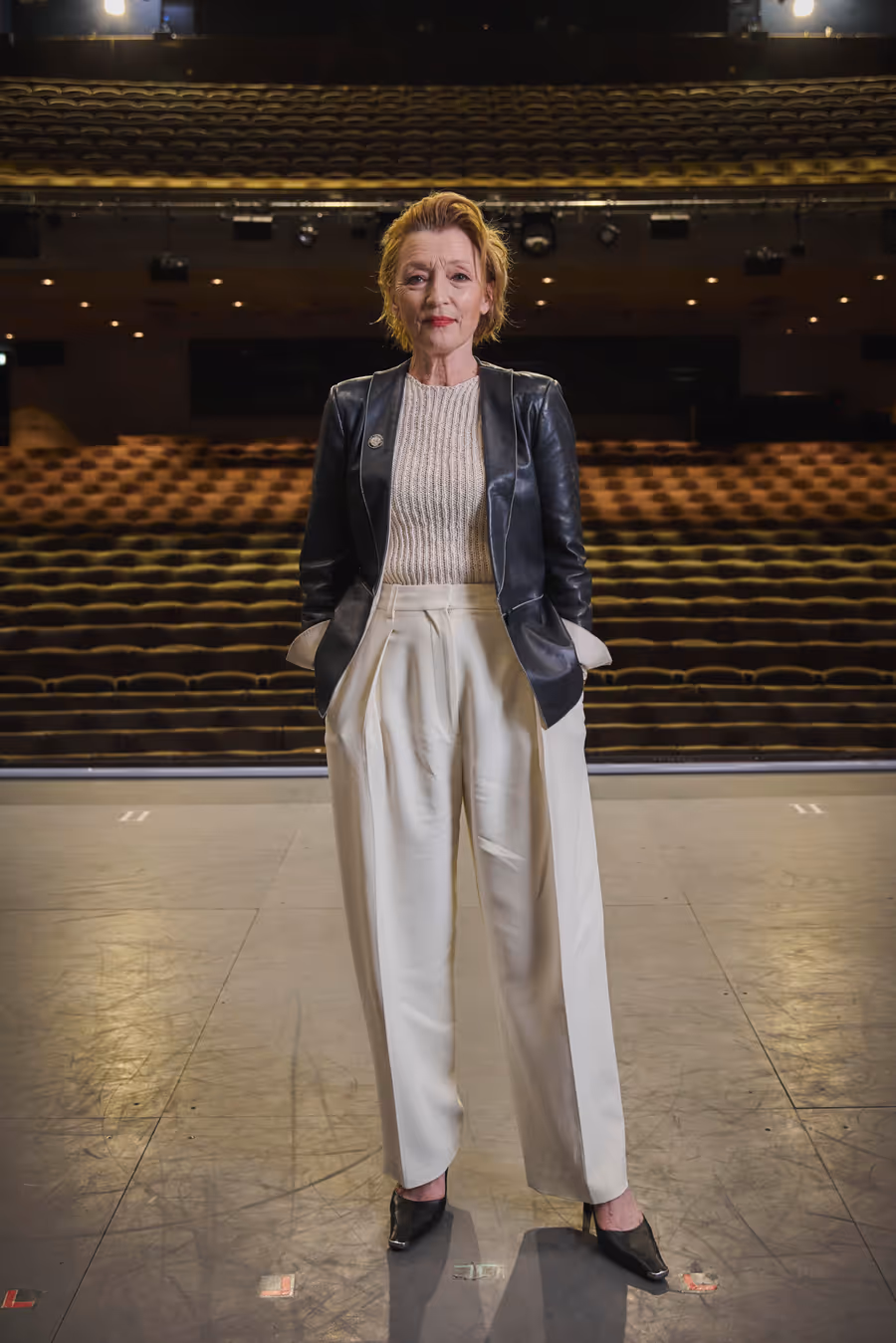Photos: Lesley Manville Receives Tony Nominee Pin from Marianne Elliott Image