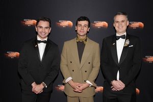 Connor Delves, Ainsley Melham, Mark Barford @ BroadwayWorld Connor Delves, Ainsley Melham, Mark Barford Photo