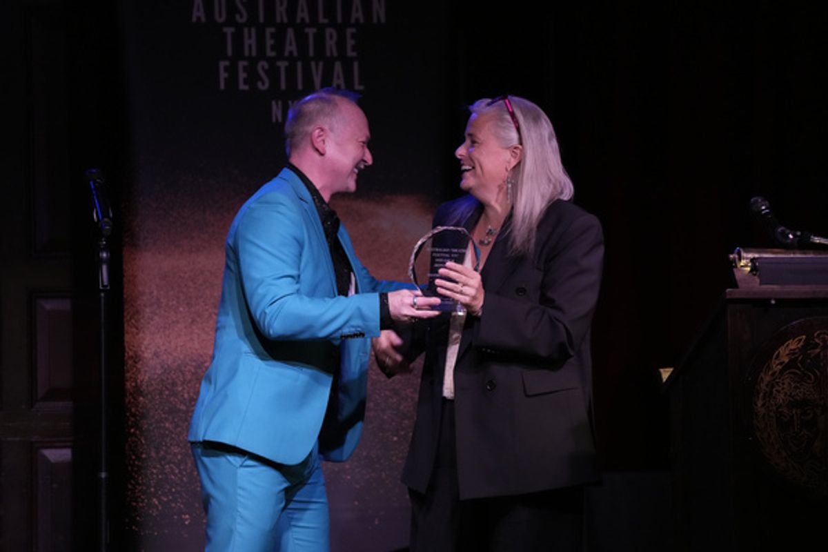 Benjamin Howes, Hanne Larsen at Photos: Australian Theatre Festival NYC Gala Honors Carmel Dean, Ainsley Melham & Hanne Larsen
