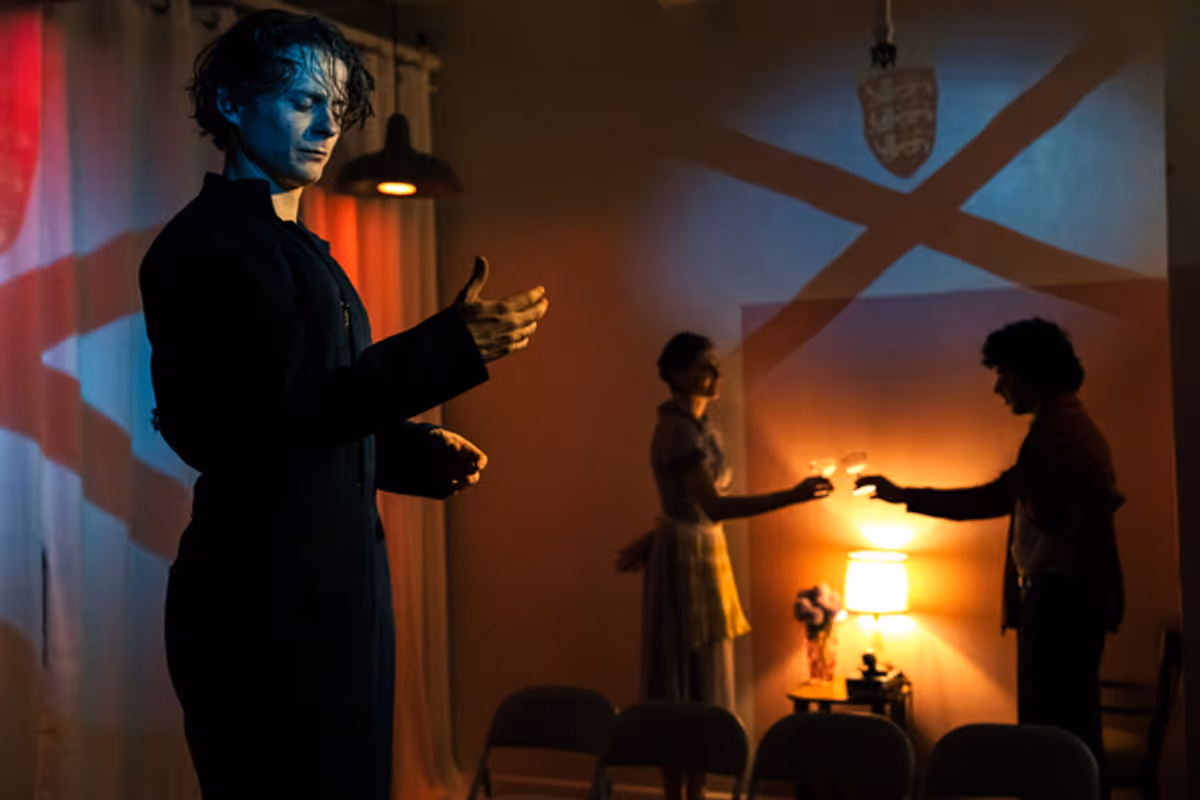 Rory Greenwood, Phoebe Lloyd, Umer Khan at Photos: IN THE DEVIL'S HANDS Opens at New Queens Micro Theatre Zoopraxic