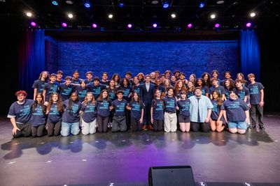 Roger Rees Awards nominees with Andrew Keenan-Bolger Photo