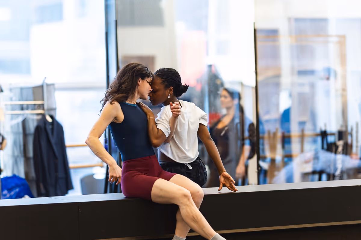 Melanie Moore and Jada Simone Clark at Photos: Melanie Moore, Amber Iman and More in Rehearsals for BLACK SWAN at A.R.T.