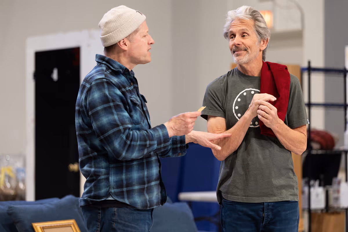 Tim Hopper and Gary Cole at Photos: Gary Cole and More in CATCH AS CATCH CAN In Rehearsal at Steppenwolf Theatre