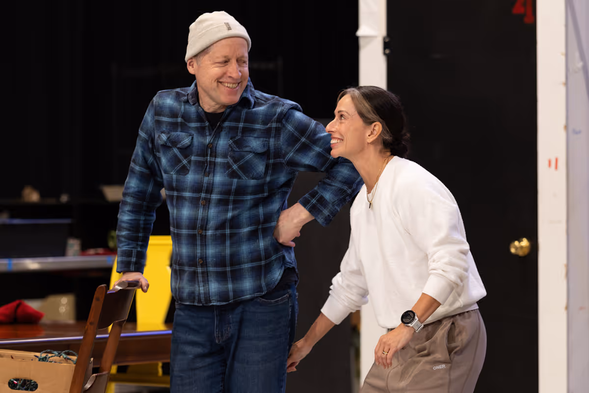 Tim Hopper and Audrey Francis at Photos: Gary Cole and More in CATCH AS CATCH CAN In Rehearsal at Steppenwolf Theatre