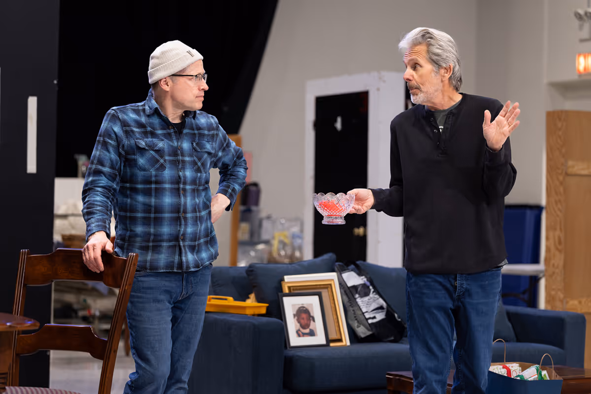 Tim Hopper and Gary Cole at Photos: Gary Cole and More in CATCH AS CATCH CAN In Rehearsal at Steppenwolf Theatre