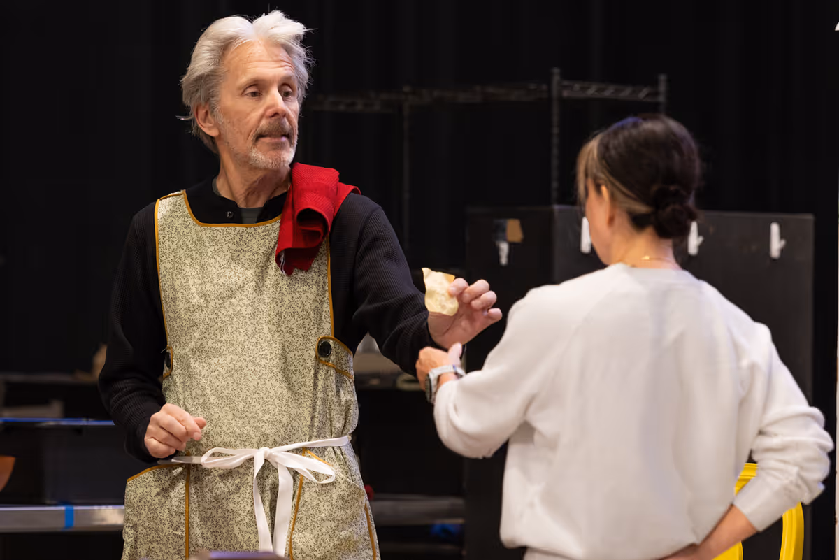 Gary Cole and Audrey Francis at Photos: Gary Cole and More in CATCH AS CATCH CAN In Rehearsal at Steppenwolf Theatre