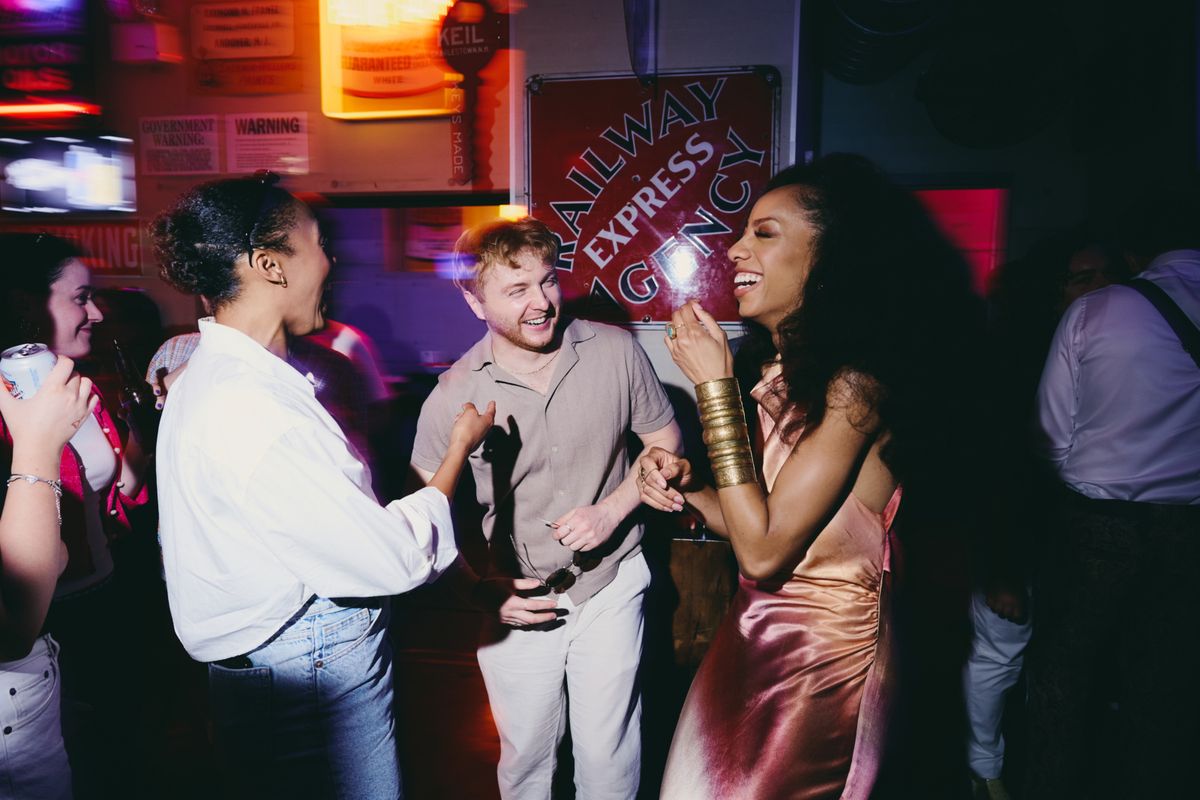 Christiani Pitts, Sam Tutty and guests at Photos: TWO STRANGERS (CARRY A CAKE ACROSS NEW YORK) Cast Album Party