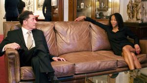 Reg Rogers, Nikki M. James Photo