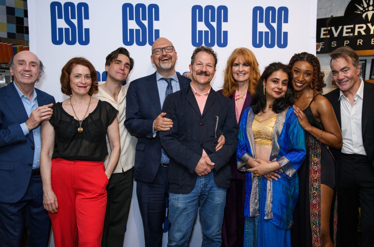 Patrick Kerr, Eva Kaminsky, Joe Tapper, Rob Melrose, Kirk Lynn, Candy Buckley, Mahira Kakkar, Cassia Thompson, Derek Smith at Photos: Thornton Wilder's THE EMPORIUM Opens at Classic Stage Company