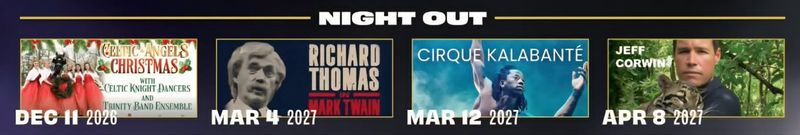 Reynolds Performance Hall Reveals 2026/2027 Season Image