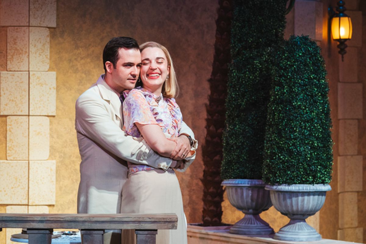 Britt Michael Gordon and Fiona Robberson at Photos: Ashley Blanchet, Britt Michael Gordon and More in PRIVATE LIVES At The Shakespeare Theatre