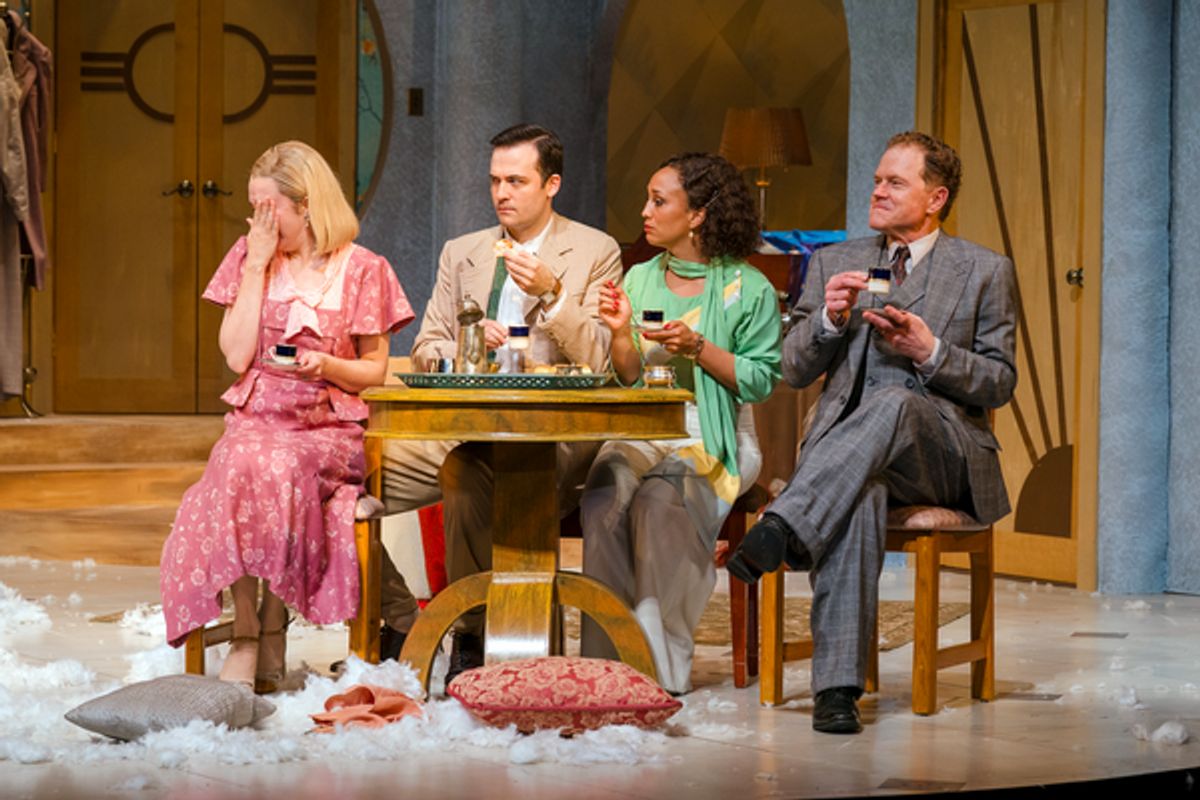 Fiona Robberson, Britt Michael Gordon, Ashley Blanchet and Clark Carmichael at Photos: Ashley Blanchet, Britt Michael Gordon and More in PRIVATE LIVES At The Shakespeare Theatre