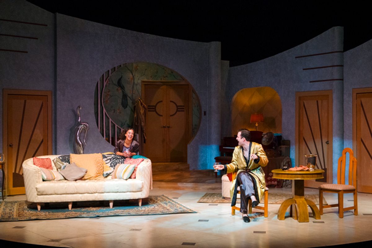 Ashley Blanchet and Britt Michael Gordon at Photos: Ashley Blanchet, Britt Michael Gordon and More in PRIVATE LIVES At The Shakespeare Theatre