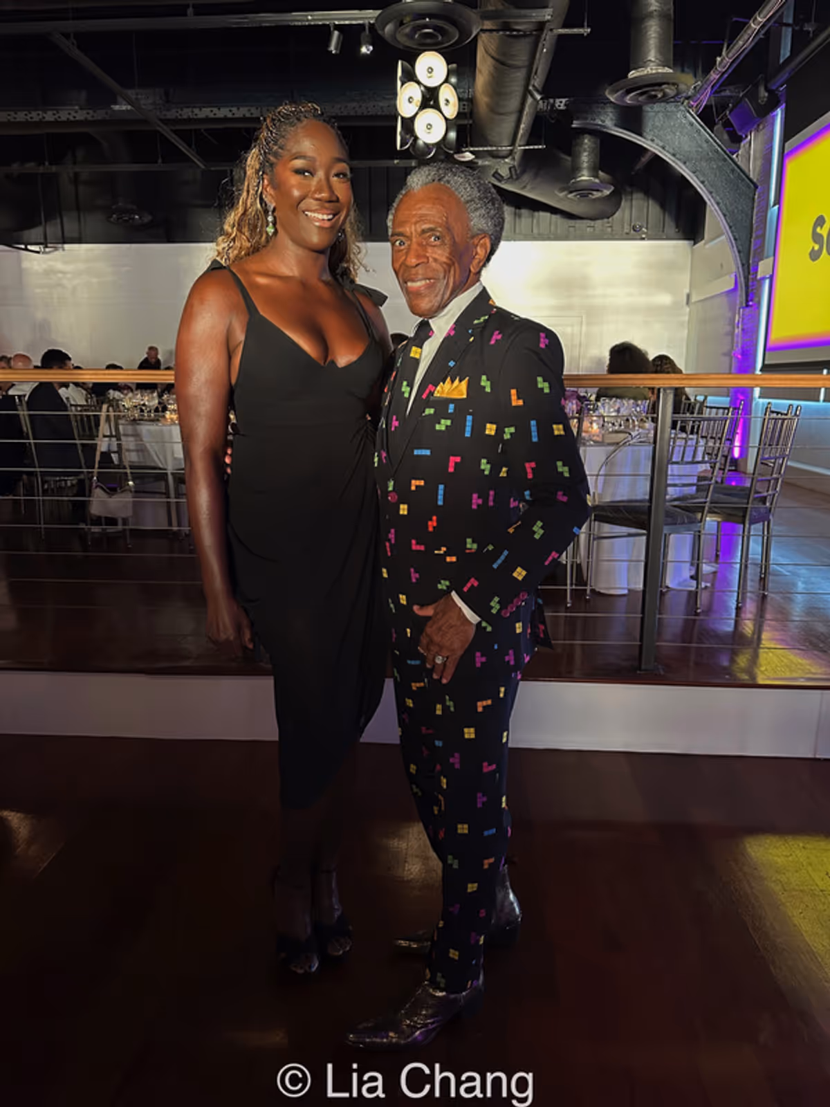 Amber Iman and Andre  De Shields at Photos: André De Shields Receives 2026 Legend Award at Live Out Loud's 25th Anniversary Gala