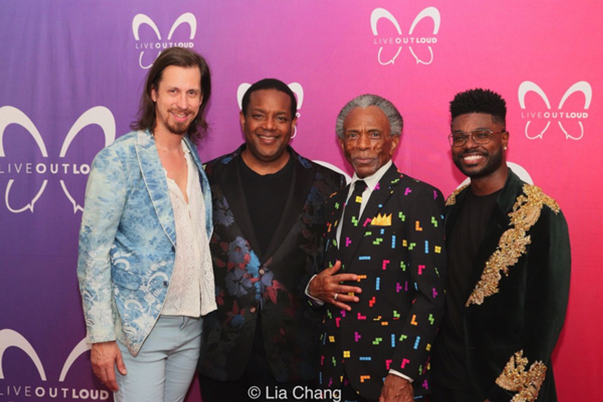 Drew Wutke, John-Andrew Morrison, Andre  De Shields, and Dr. Edward W. Hardy at Photos: André De Shields Receives 2026 Legend Award at Live Out Loud's 25th Anniversary Gala