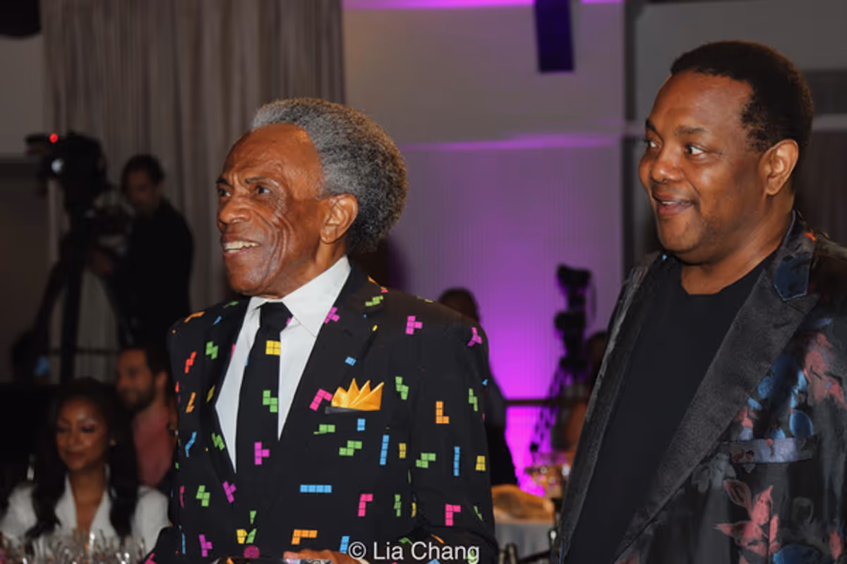 Andre  De Shields and John-Andrew Morrison at Photos: André De Shields Receives 2026 Legend Award at Live Out Loud's 25th Anniversary Gala