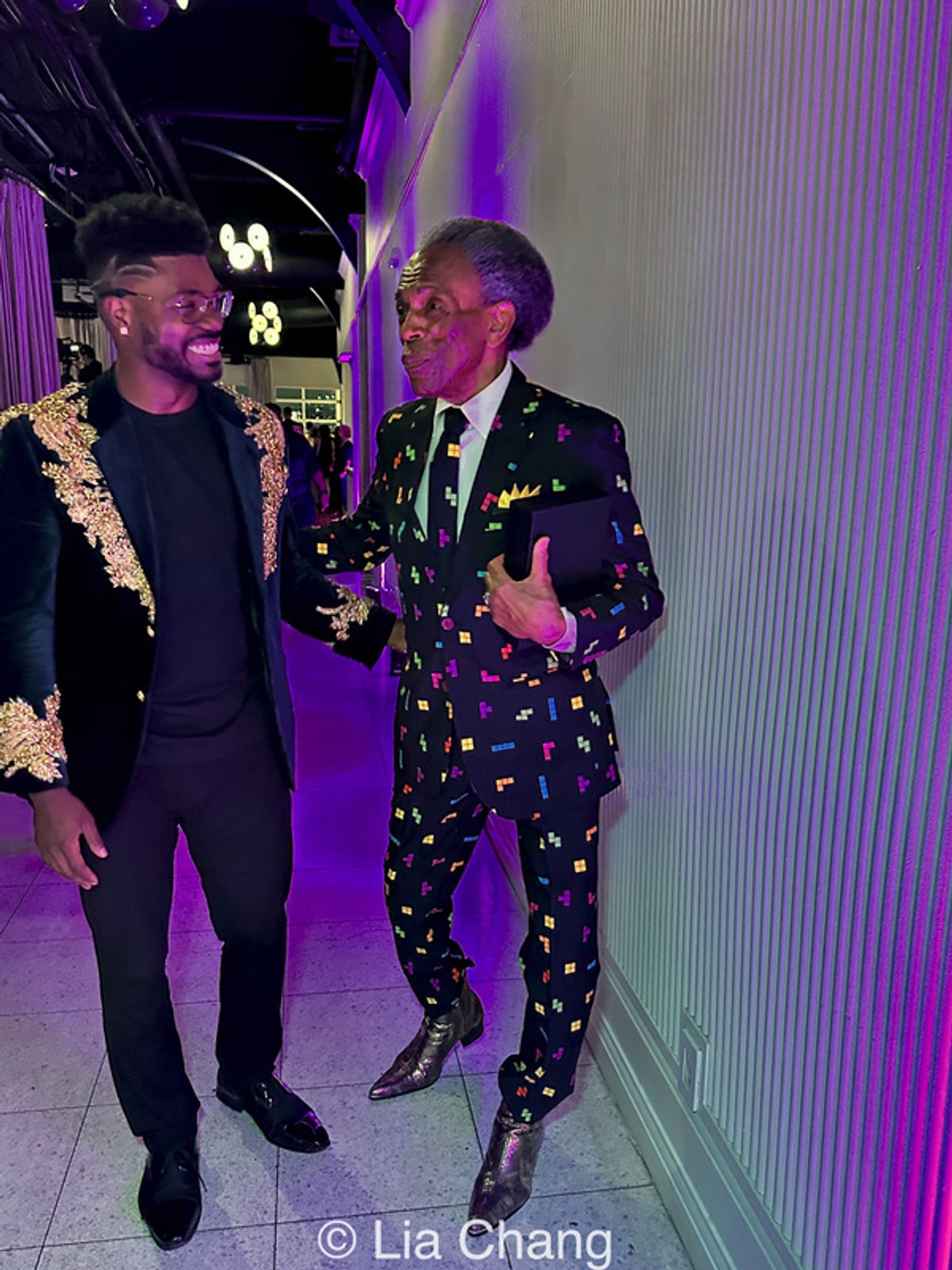 Dr. Edward W. Hardy and Andre   De Shields, at Photos: André De Shields Receives 2026 Legend Award at Live Out Loud's 25th Anniversary Gala