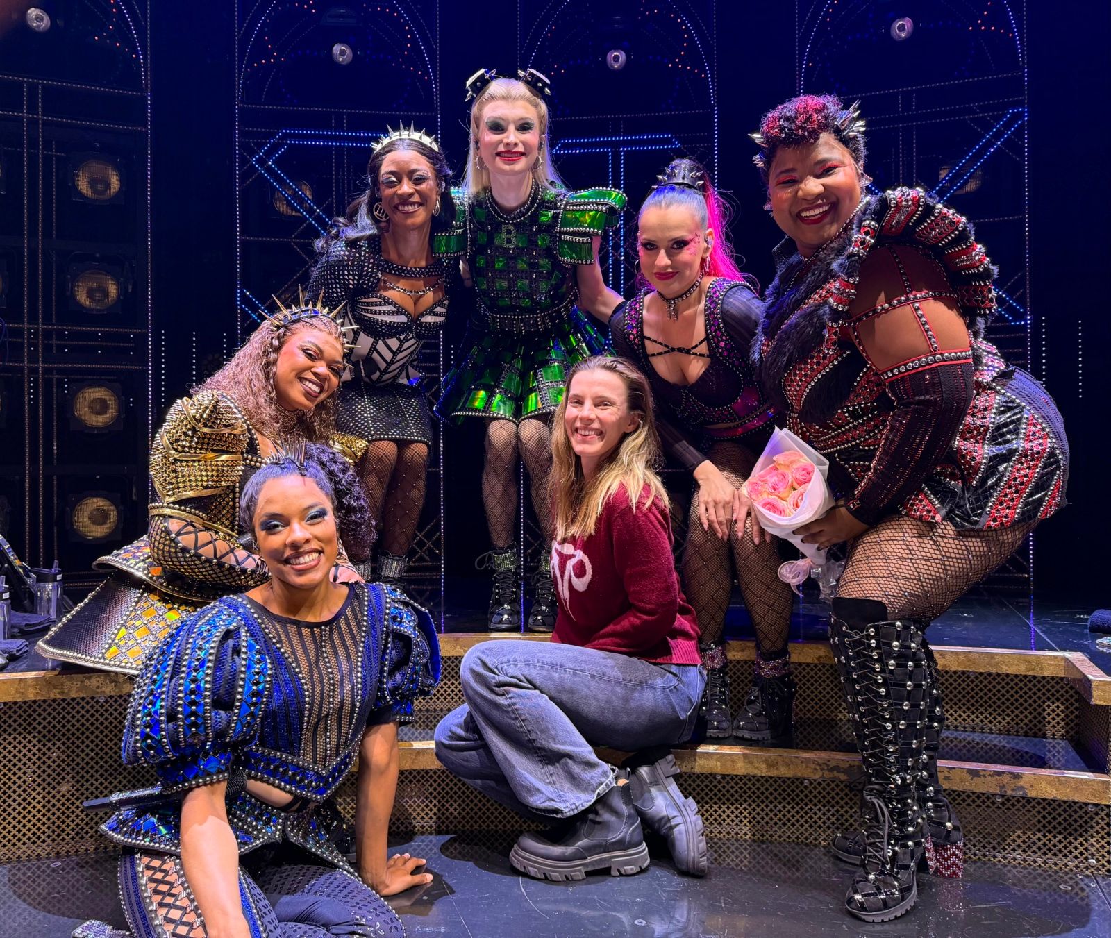 Photos: Betty Gilpin Visits SIX on Broadway Image