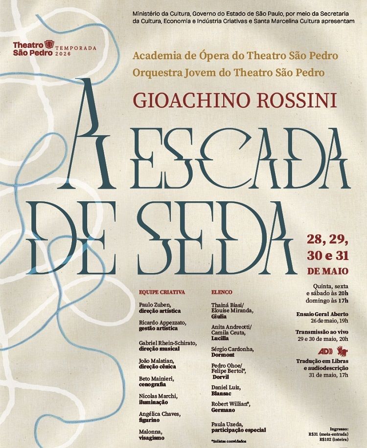 Theatro São Pedro Brings Secret Love, Chaos and Crescendos in Rossini’s THE SILKEN LADDER (A Escada de Seda) Image