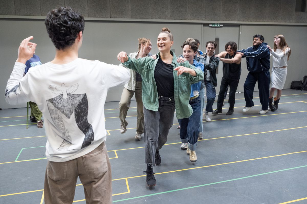 Rachel Barnes and cast at Photos: A MIDSUMMER NIGHT'S DREAM in Rehearsal at Regent’s Park Open Air Theatre