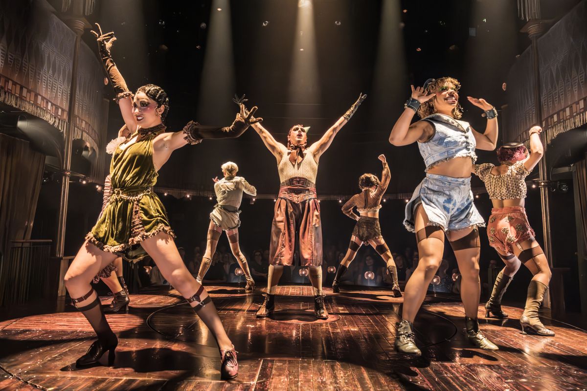 Jamie Muscato and company at Photos: Jamie Muscato and Joy Woods in CABARET AT THE KIT KAT CLUB in London