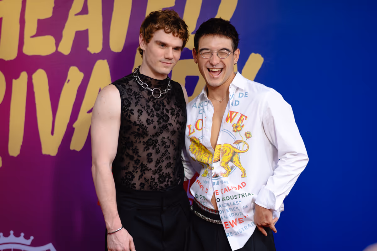 Jay Armstrong Johnson and Jimin Moon at Photos: HEATED RIVALRY: THE UNAUTHORIZED MUSICAL PARODY Opens Off-Broadway