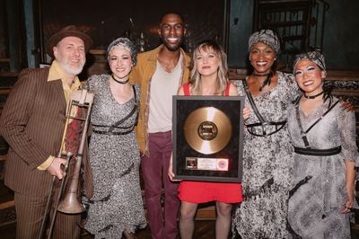 11. Original Broadway Cast and Musicians. From L to R_ Brian Dyre, Jessie Shelton, Ma Photo