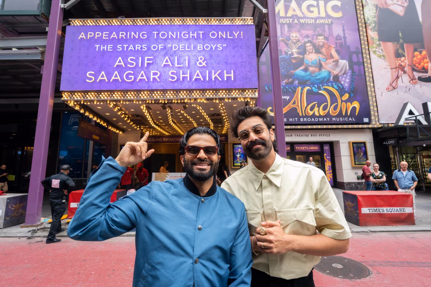 Photos/Video: DELI BOYS Make Cameo in ALADDIN on Broadway Image