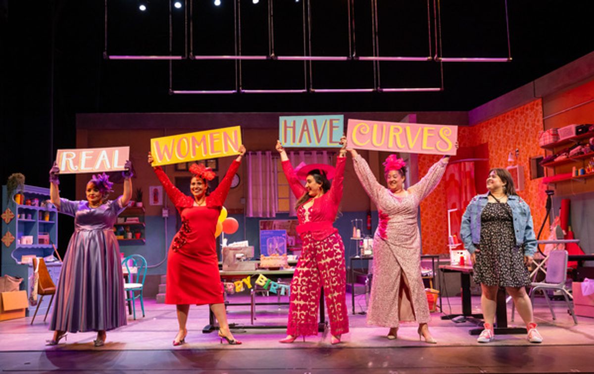 Adela Romero, Regina Carregha, Paulina De La Parra, Ava Sofia Mattox & Luana Psaros at Photos: REAL WOMEN HAVE CURVES at Bristol Riverside Theatre