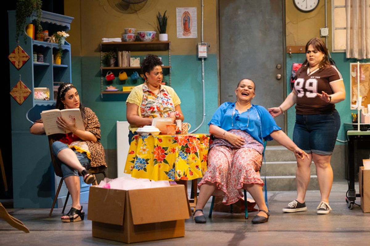 Paulina De La Parra, Ava Sofia Mattox, Adela Romero  & Luana Psaros at Photos: REAL WOMEN HAVE CURVES at Bristol Riverside Theatre