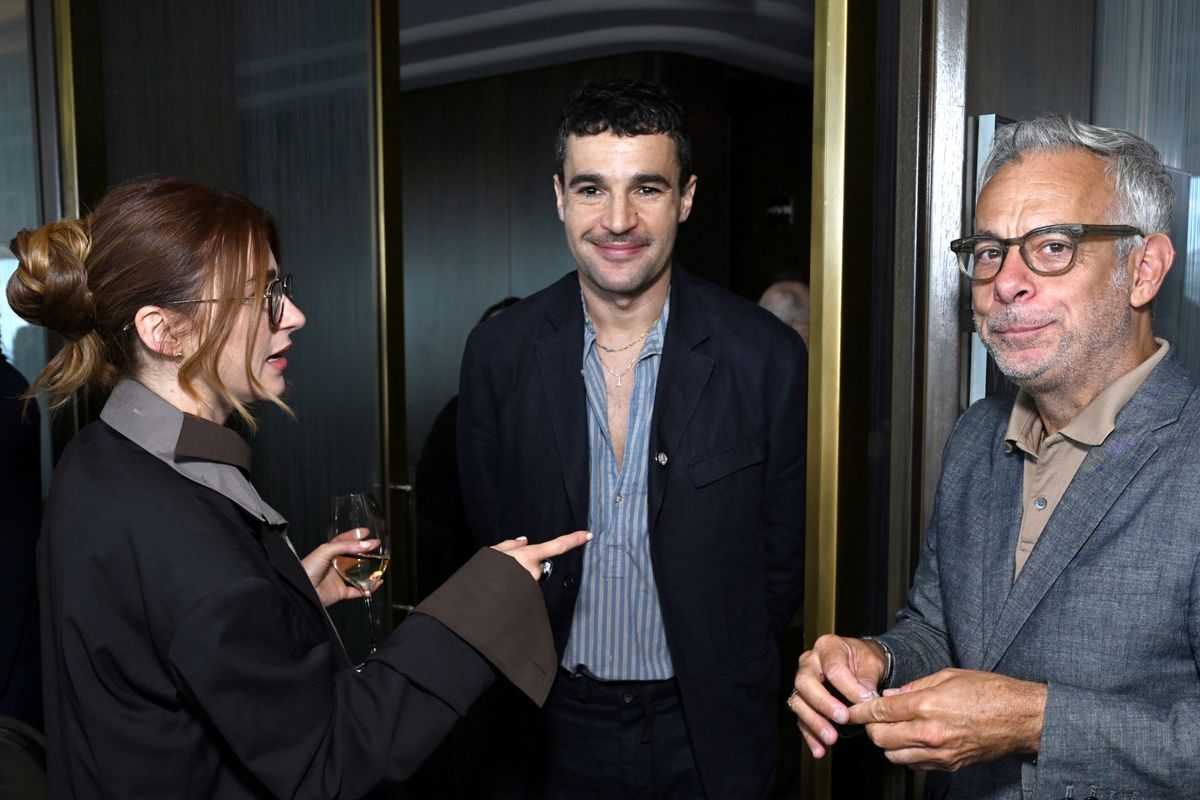 Aya Cash, Christopher Abbott and Joe Mantello at Photos: Inside the 79th Annual Tony Award Nominees Luncheon