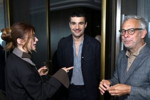 Aya Cash, Christopher Abbott and Joe Mantello @ BroadwayWorld Aya Cash, Christopher Abbott and Joe Mantello Photo