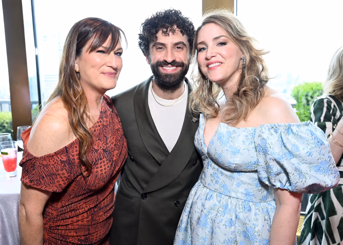 Ana Gasteyer, Brandon Uranowitz and Sara Chase at Photos: Inside the 79th Annual Tony Award Nominees Luncheon