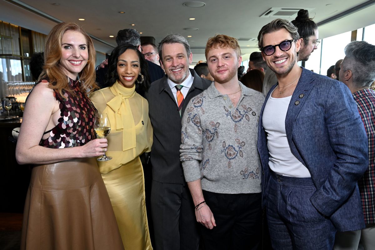 Marla Mindelle, Christani Pitts, Michael Arden, Sam Tutty and Constantine Rousouli at Photos: Inside the 79th Annual Tony Award Nominees Luncheon