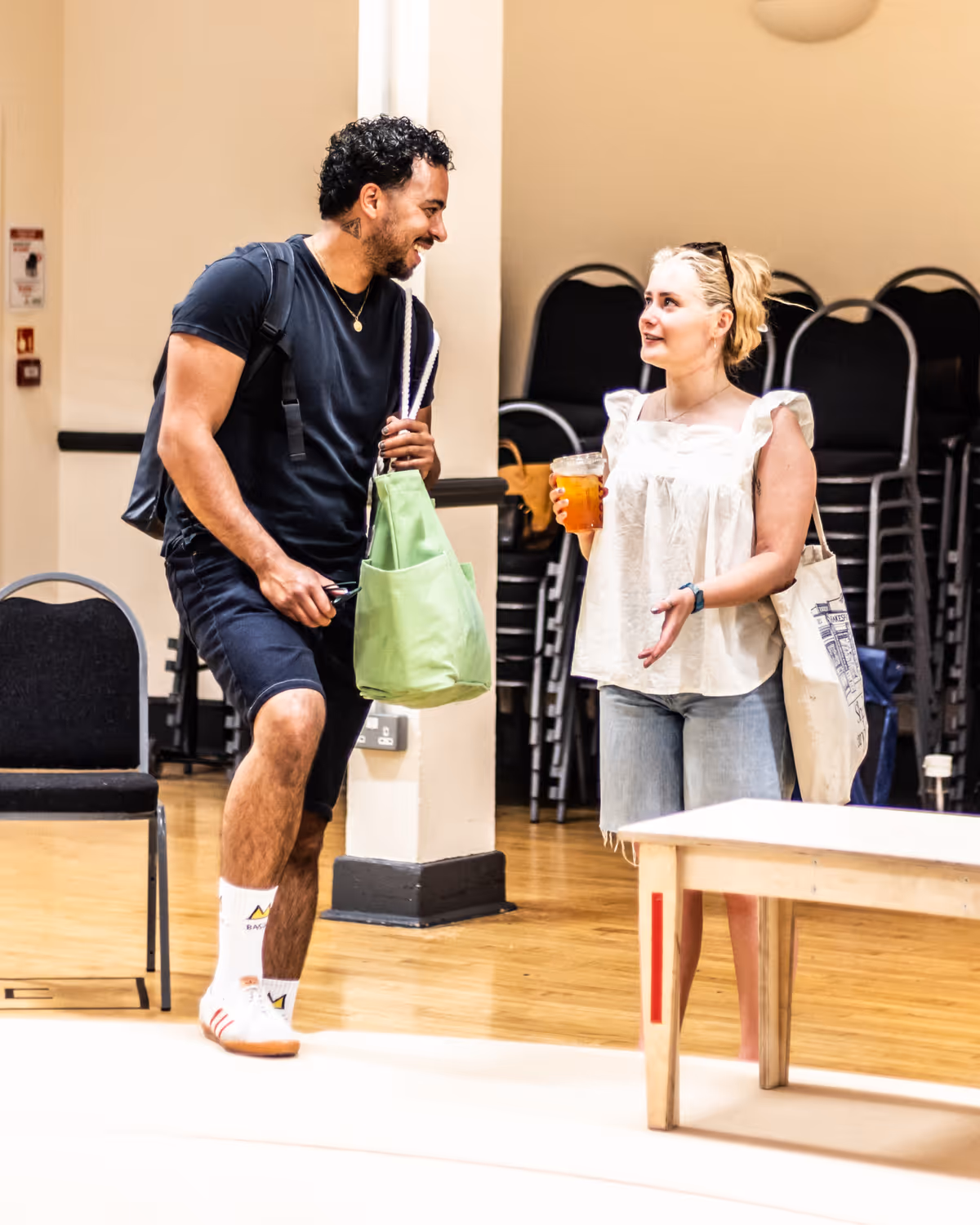 Aaron Anthony & Keziah Hayes at Photos: First day of Rehearsals for West End Transfer of Tom Stoppard's ARCADIA