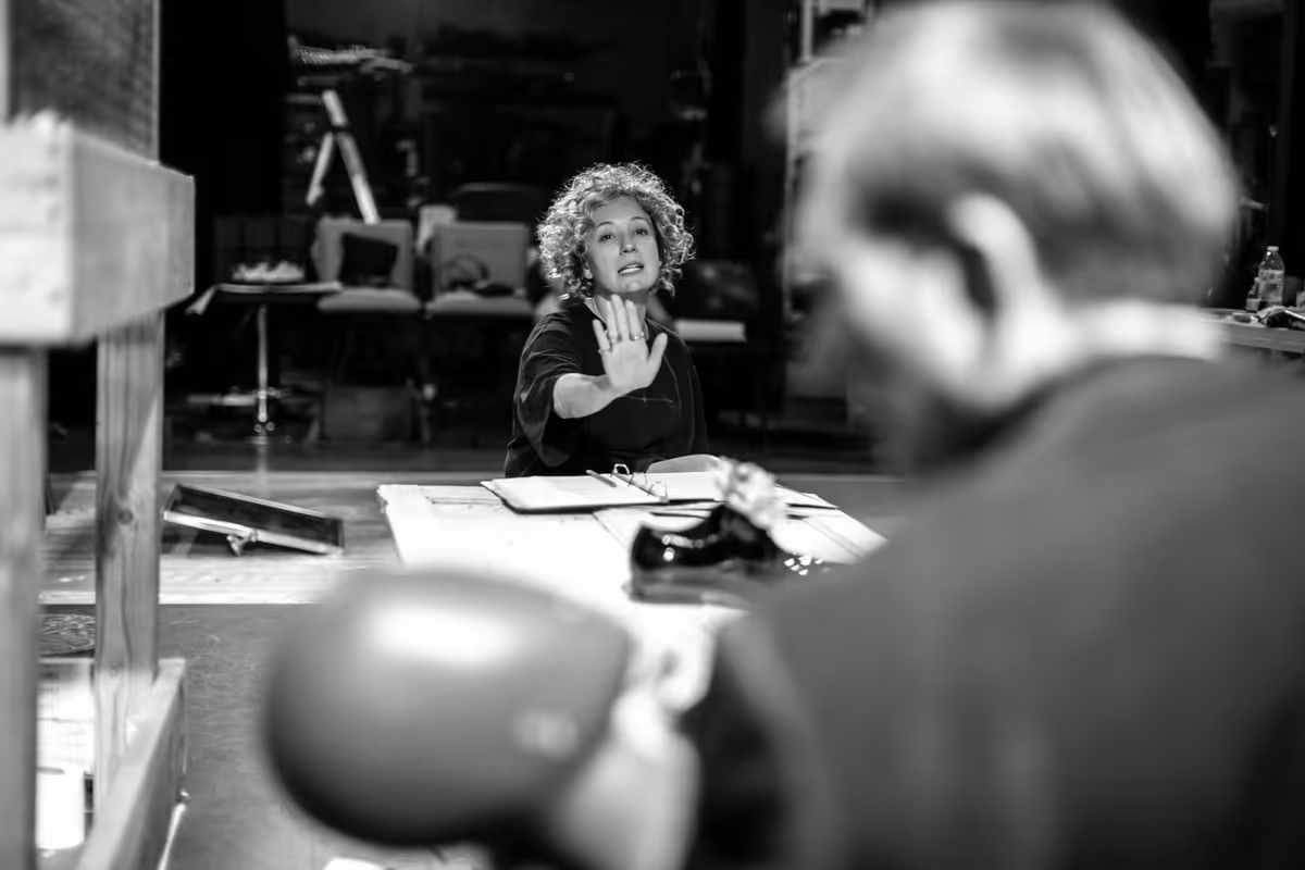Chulpan Khamatova and Andrey Burkovskiy at Photos: First Look At Rehearsals for DELIRIUM at Calderwood Pavilion