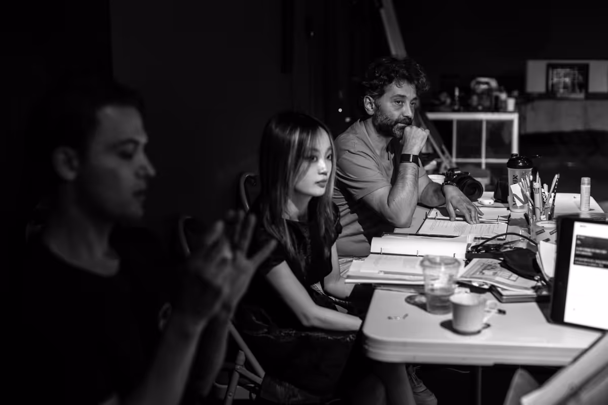 Skye Lu and Igor Golyak at Photos: First Look At Rehearsals for DELIRIUM at Calderwood Pavilion