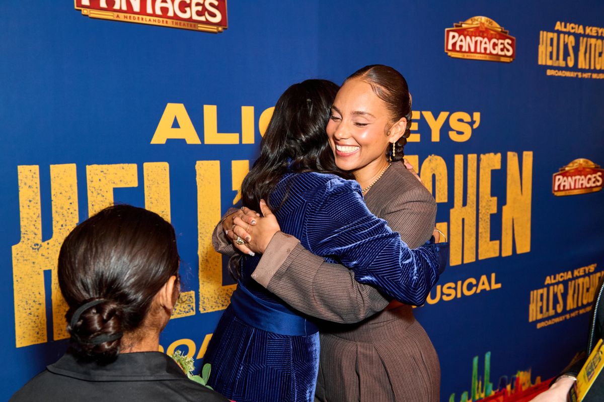 Alicia Keys at Photos: Alicia Keys Attends HELL'S KITCHEN National Tour Opening