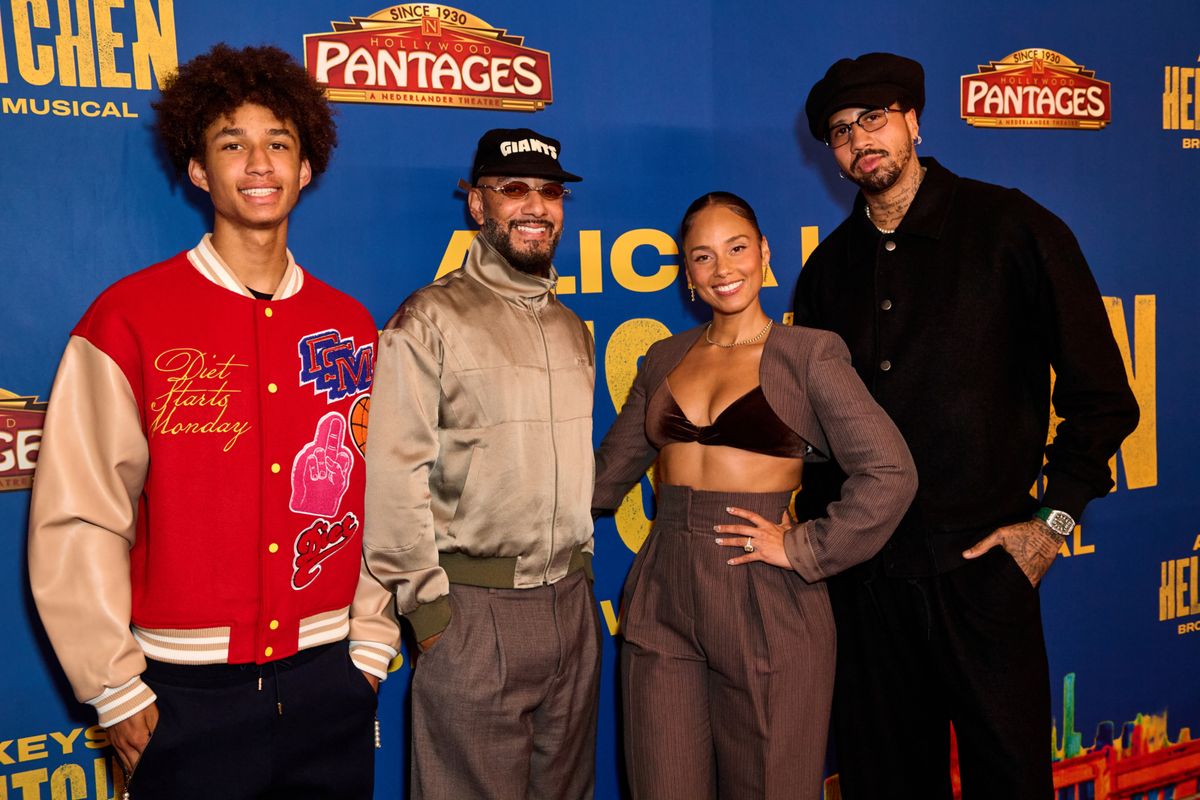 Alicia Keys,Swizz Beatz, Egypt Daoud Dean at Photos: Alicia Keys Attends HELL'S KITCHEN National Tour Opening