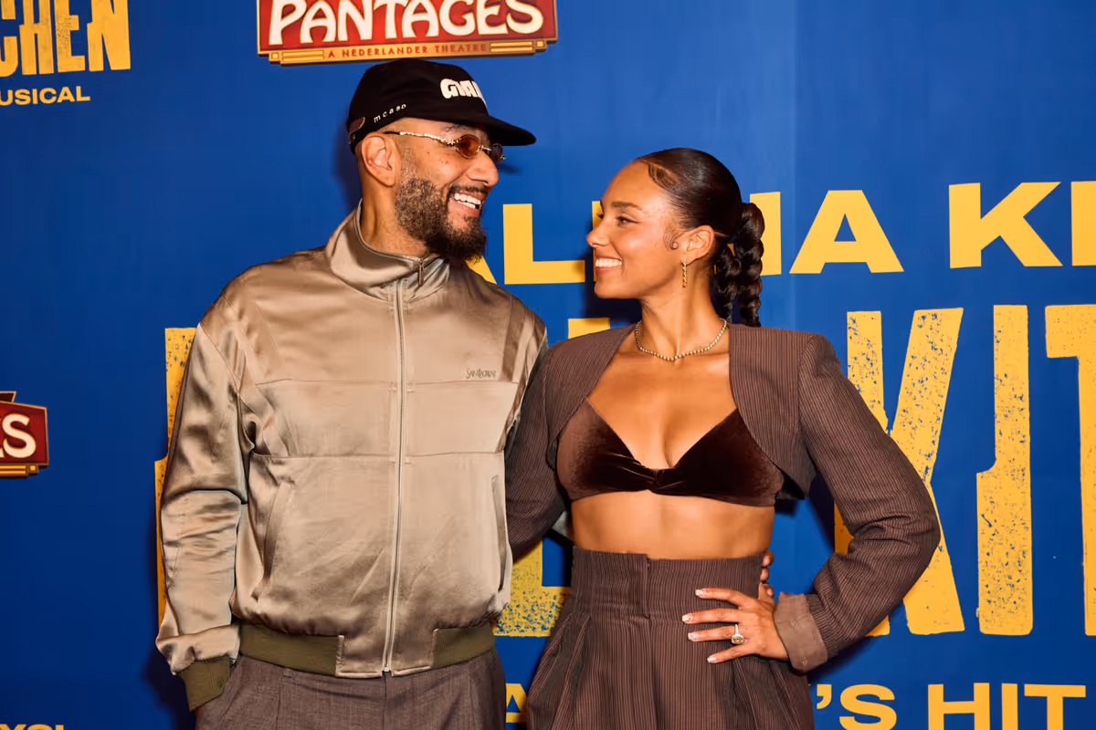 Alicia Keys and Swizz Beatz at Photos: Alicia Keys Attends HELL'S KITCHEN National Tour Opening