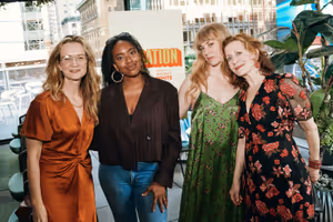 Bess Wohl, Whitney White, Susannah Flood and Betsy Aidem  Valerie Terranova Photo