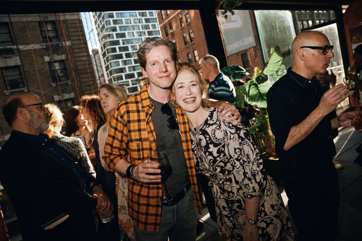 Stark Sands and LeeAnne Hutchinson  Valerie Terranova at Photos: Men of Broadway Celebrate LIBERATION at Cocktail Party